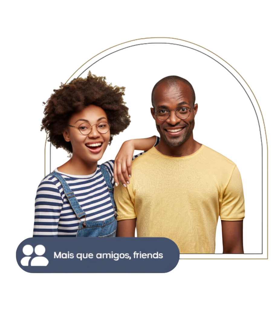 amigos sorrindo